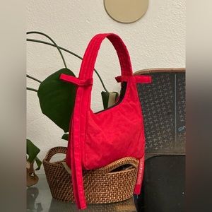 Sandy Liang × Baggu Candy Apple Red Bow Bag